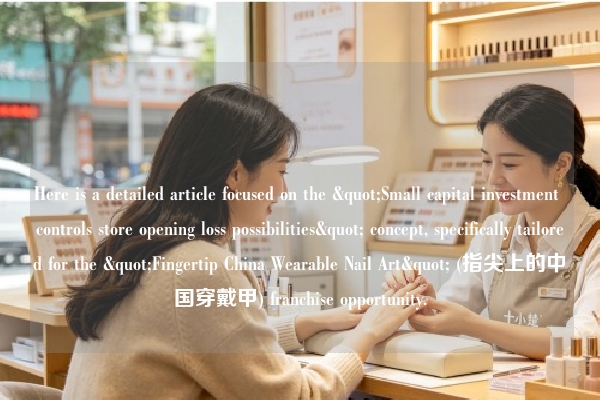 Here is a detailed article focused on the "Small capital investment controls store opening loss possibilities" concept, specifically tailored for the "Fingertip China Wearable Nail Art" (指尖上的中国穿戴甲) franchise opportunity.